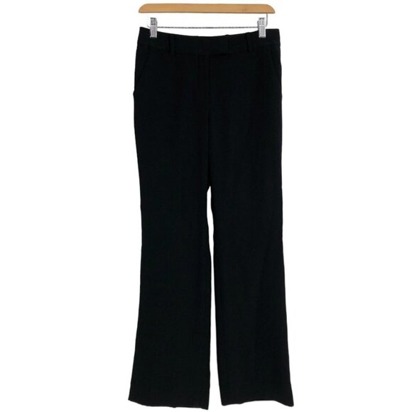 Anne Klein Black Hook and Zip close Flared leg Dress Pants size 2 - Picture 1 of 12